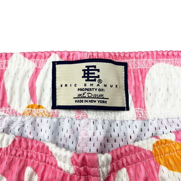 Eric Emanuel EE Basic Shorts Pink Daisies Yellow - Picture 2 of 4